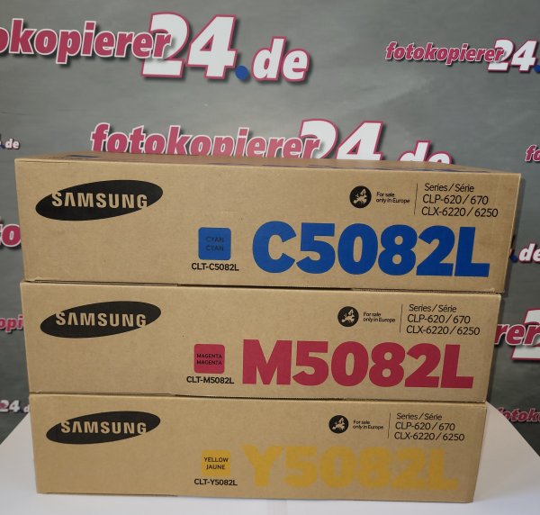 Samsung  CLT-C5082L;  CLT-M5082L;  CLT-Y5082L